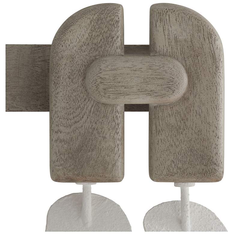 Image 6 Arteriors Melt Wall Decor White Gesso more views