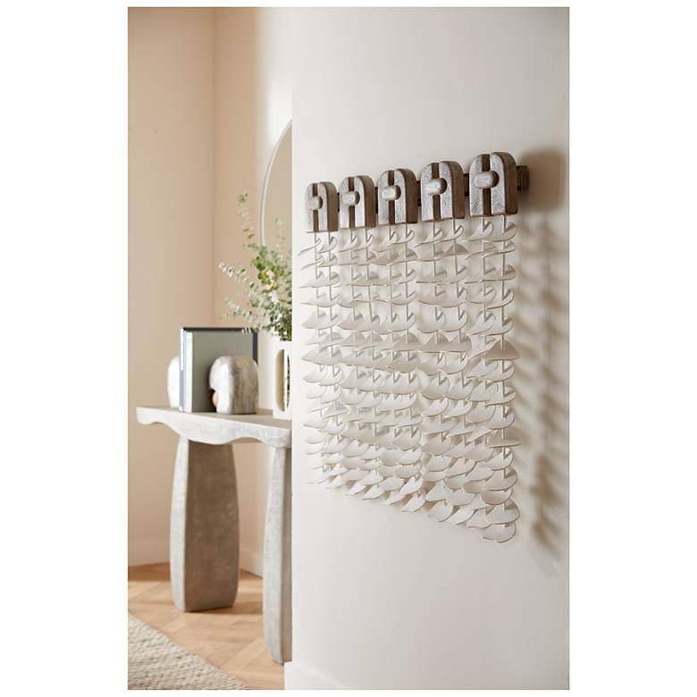 Image 7 Arteriors Melt Wall Decor White Gesso more views