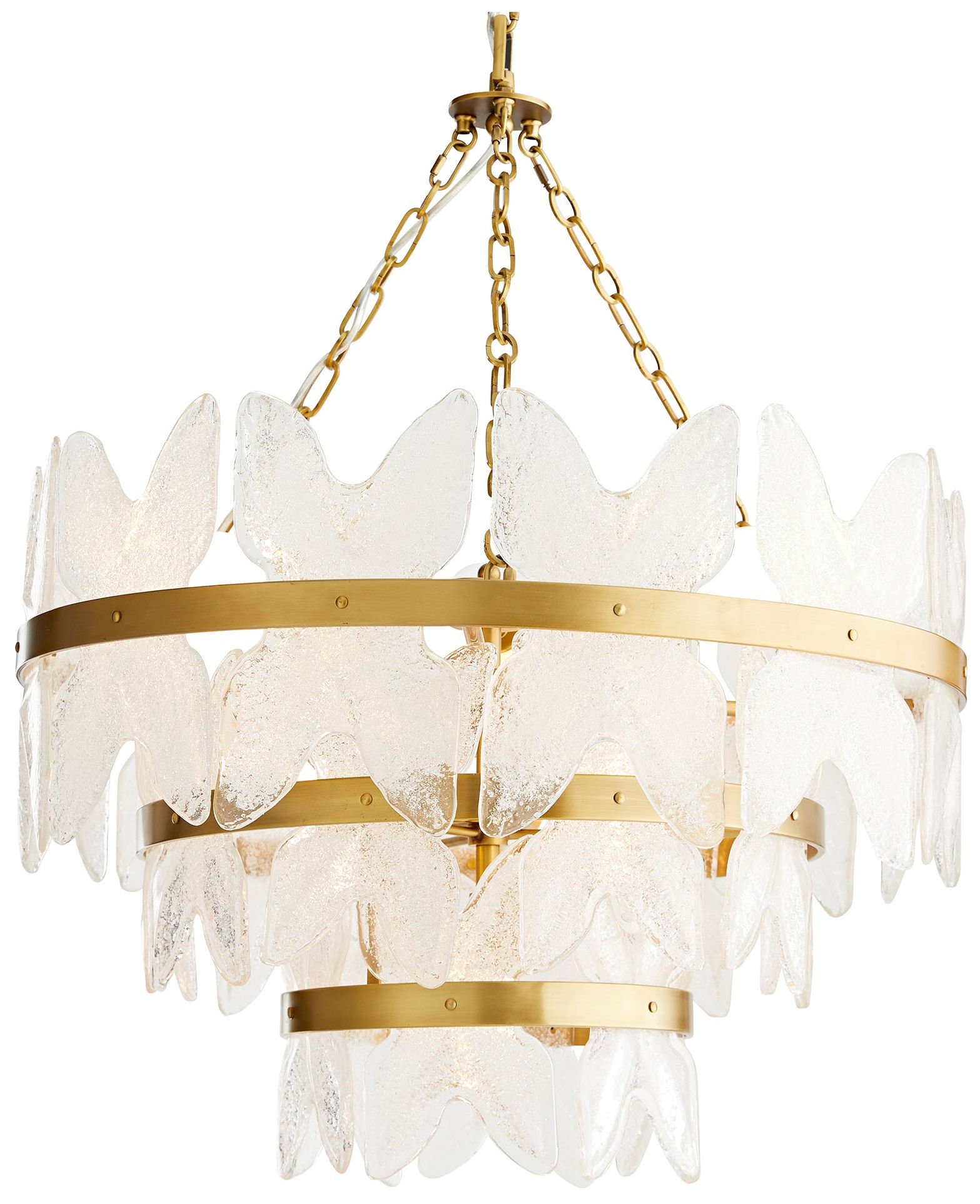 Image 2 ARTERIORS Millie Chandelier Antique Brass, Clear Seedy Glass more views