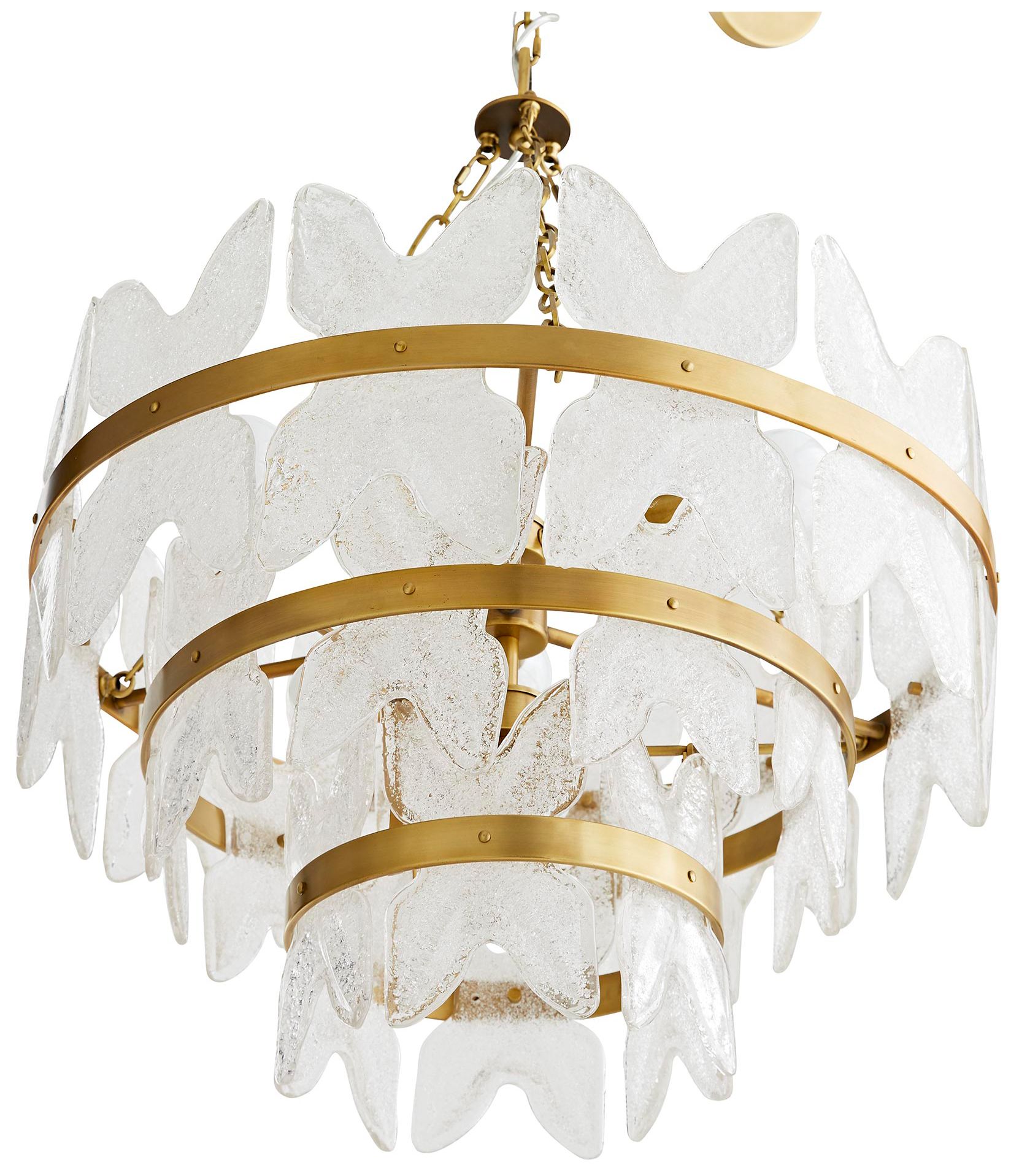Image 3 ARTERIORS Millie Chandelier Antique Brass, Clear Seedy Glass more views