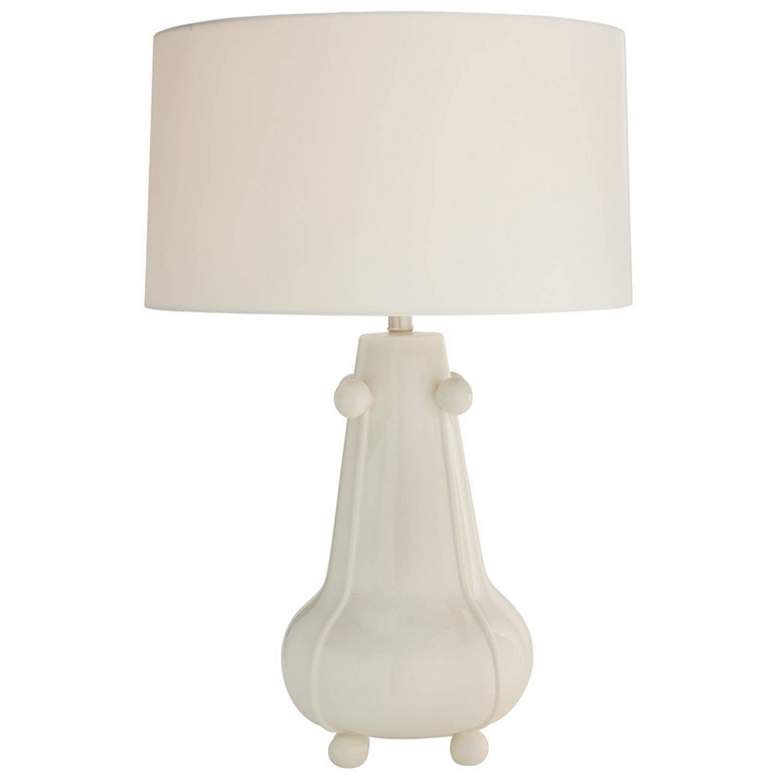 Image 1 Arteriors Miriam Ceramic Lamp Ivory Crackle
