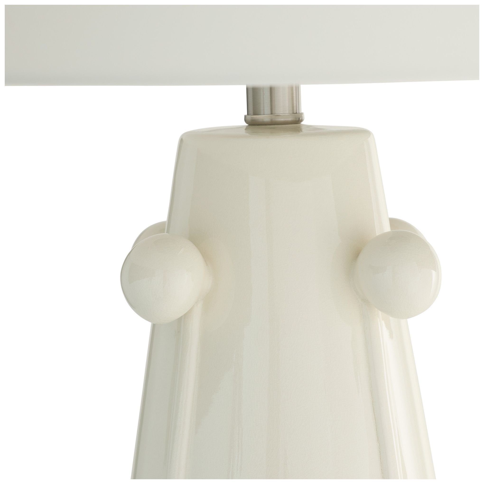 Image 3 Arteriors Miriam Ceramic Lamp Ivory Crackle more views