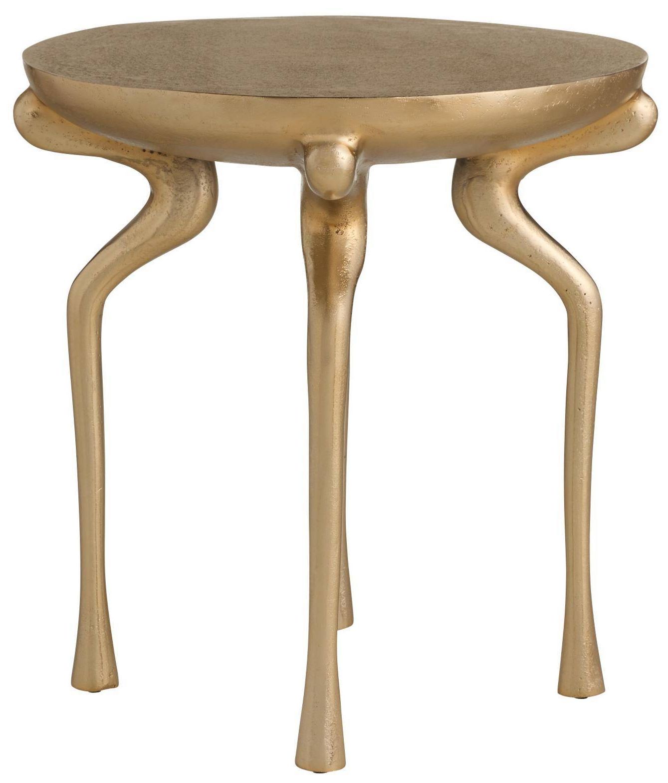 Image 2 Arteriors Monarch End Table Champagne Bronze more views