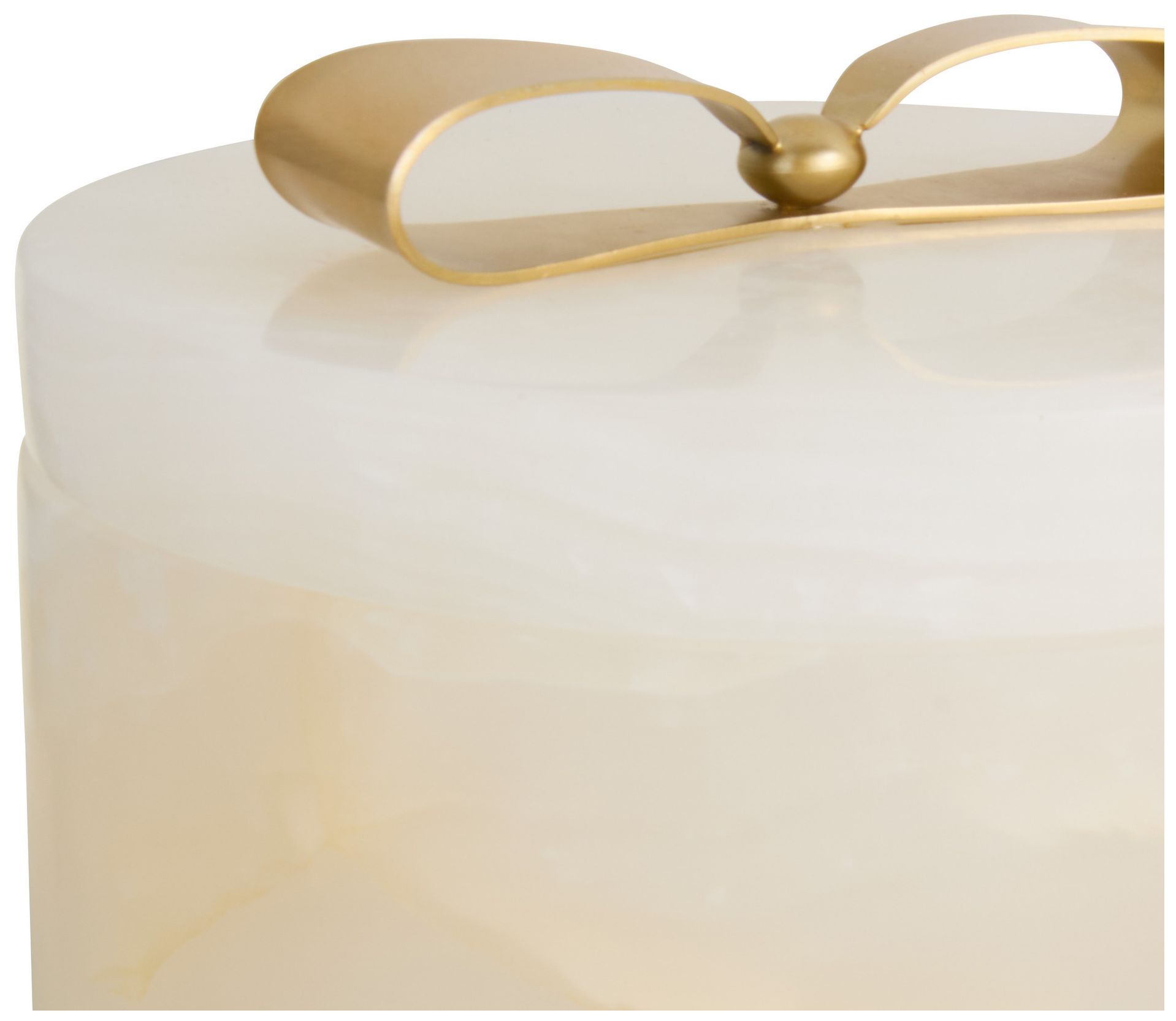 Image 4 Arteriors Monet Small Onyx Container White Onyx more views