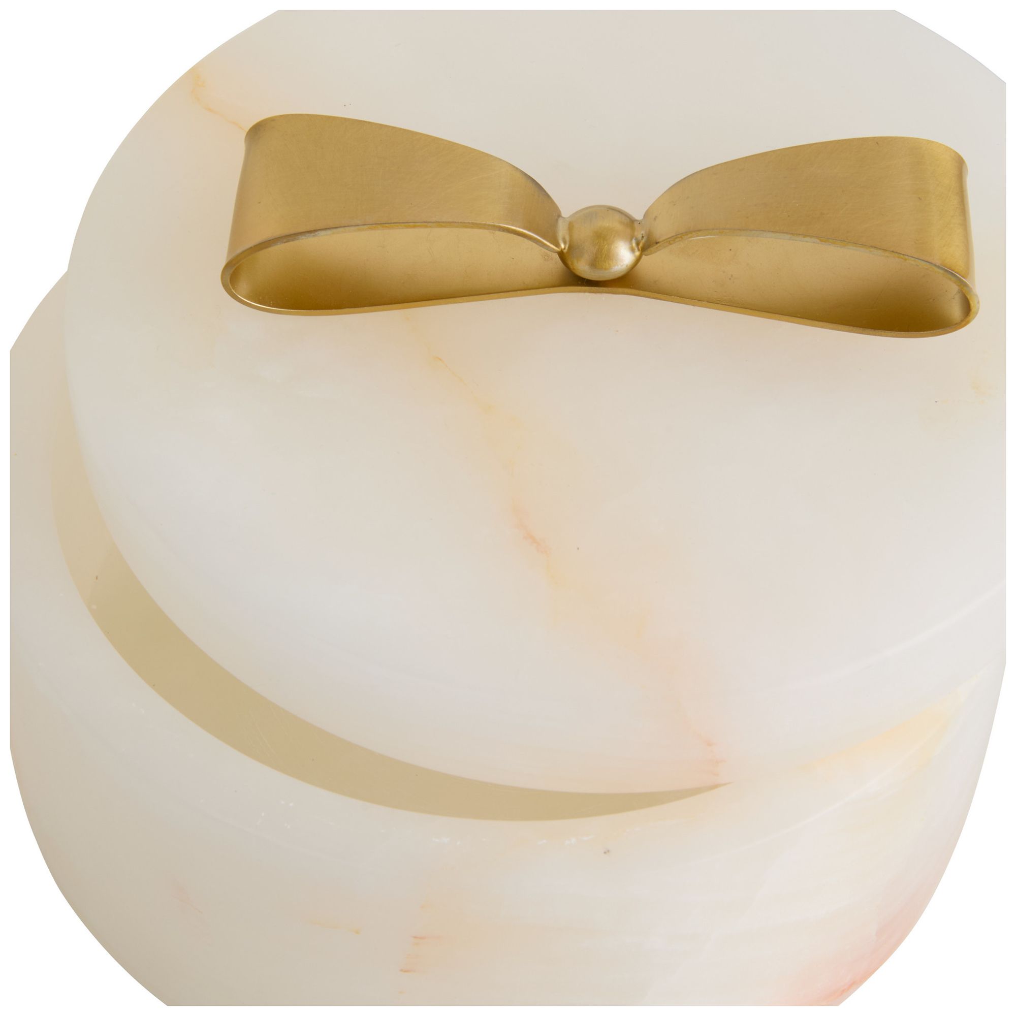 Image 5 Arteriors Monet Small Onyx Container White Onyx more views