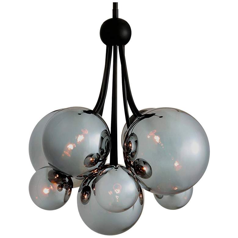 Image 1 Arteriors Montrose Glass Chandelier 24" Chrome Luster