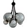Arteriors Montrose Glass Chandelier 24" Chrome Luster