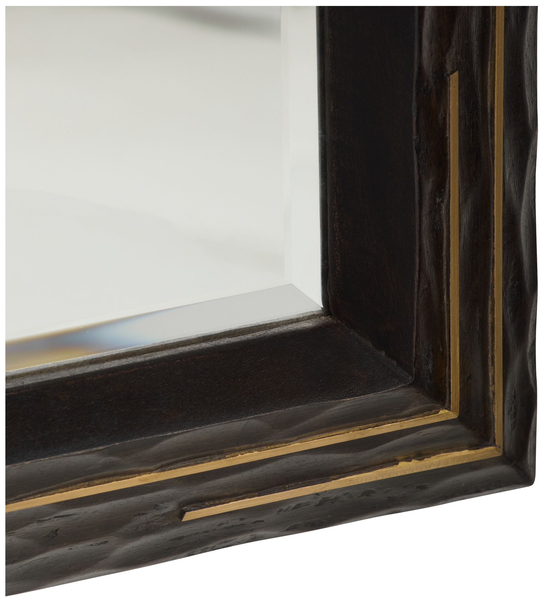 Image 4 Arteriors Moses Wood Mirror Chiseled Sable more views