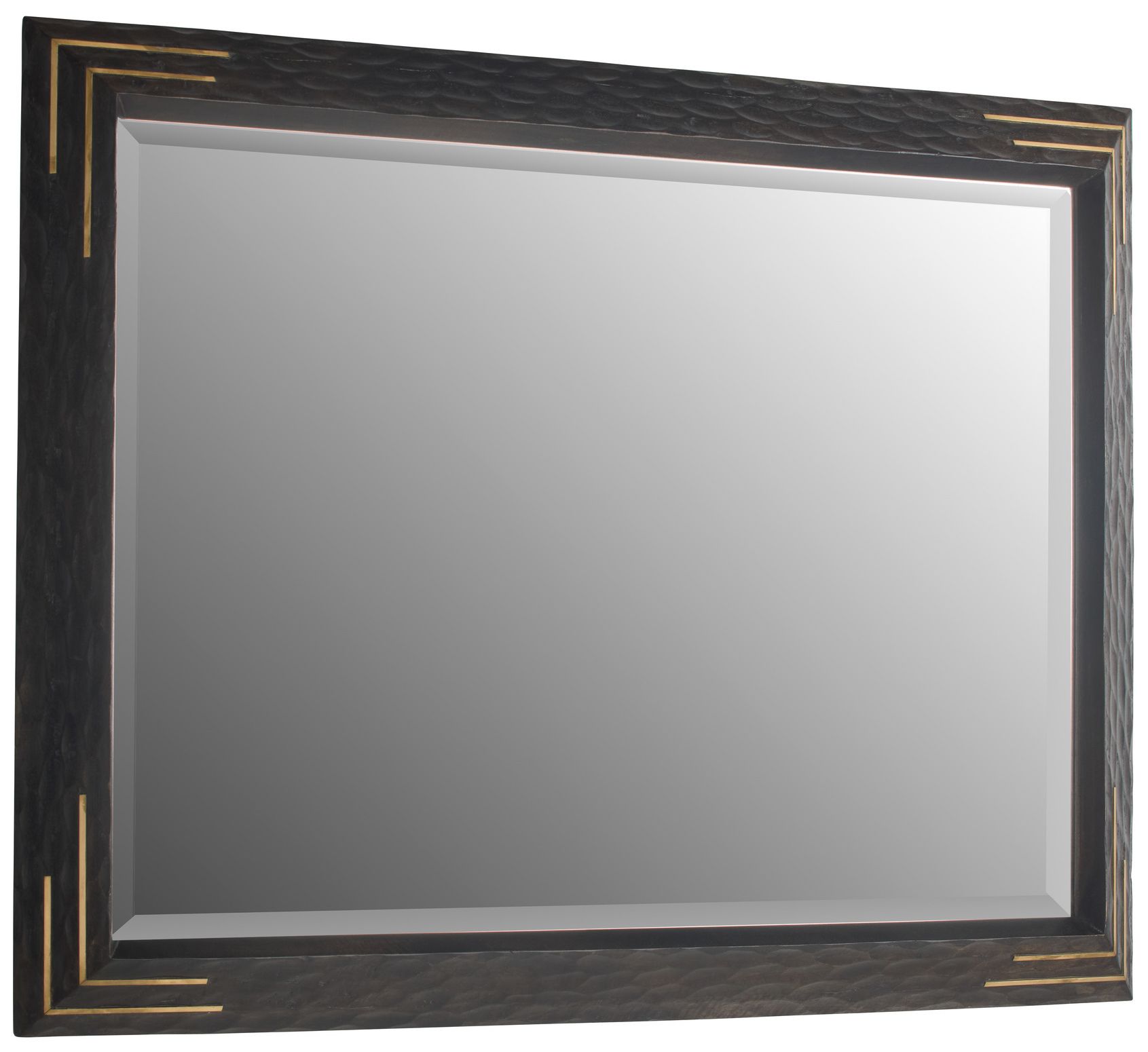 Image 6 Arteriors Moses Wood Mirror Chiseled Sable more views