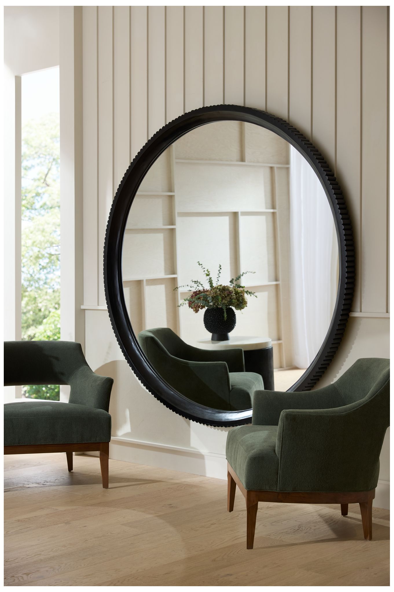 Image 7 Arteriors Munich Wood Mirror Ebony more views