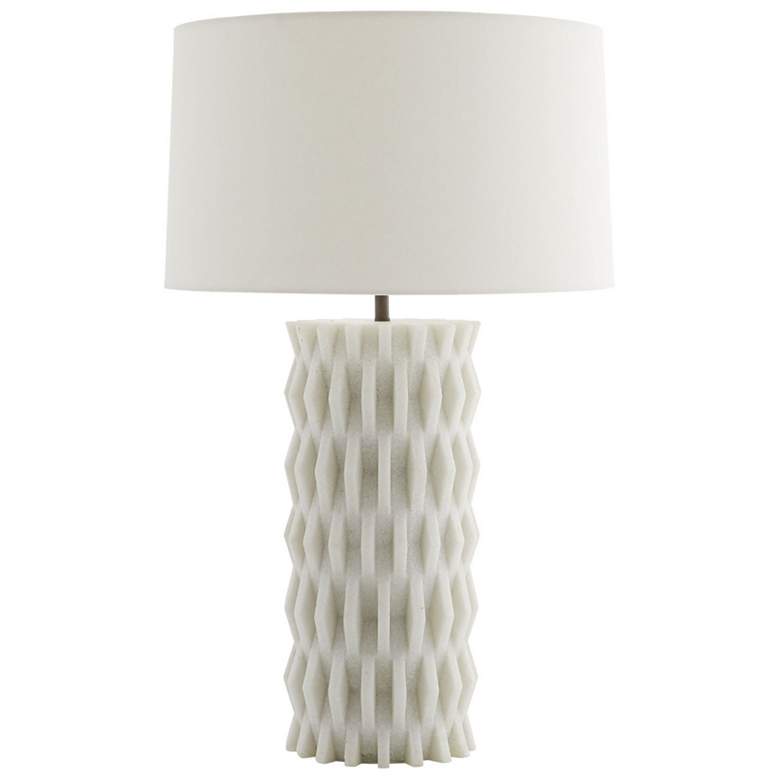 Image 1 Arteriors- Nago Lamp- 31" Ivory Ricestone Composite