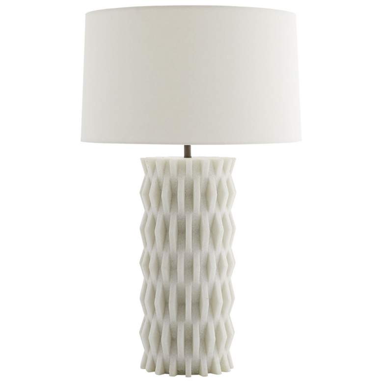 Image 1 Arteriors- Nago Lamp- 31 inch Ivory Ricestone Composite