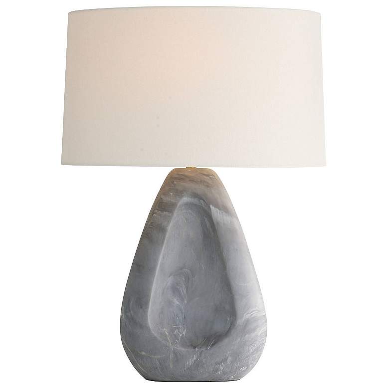Image 1 Arteriors Nathan Resin Lamp Glacier Swirl