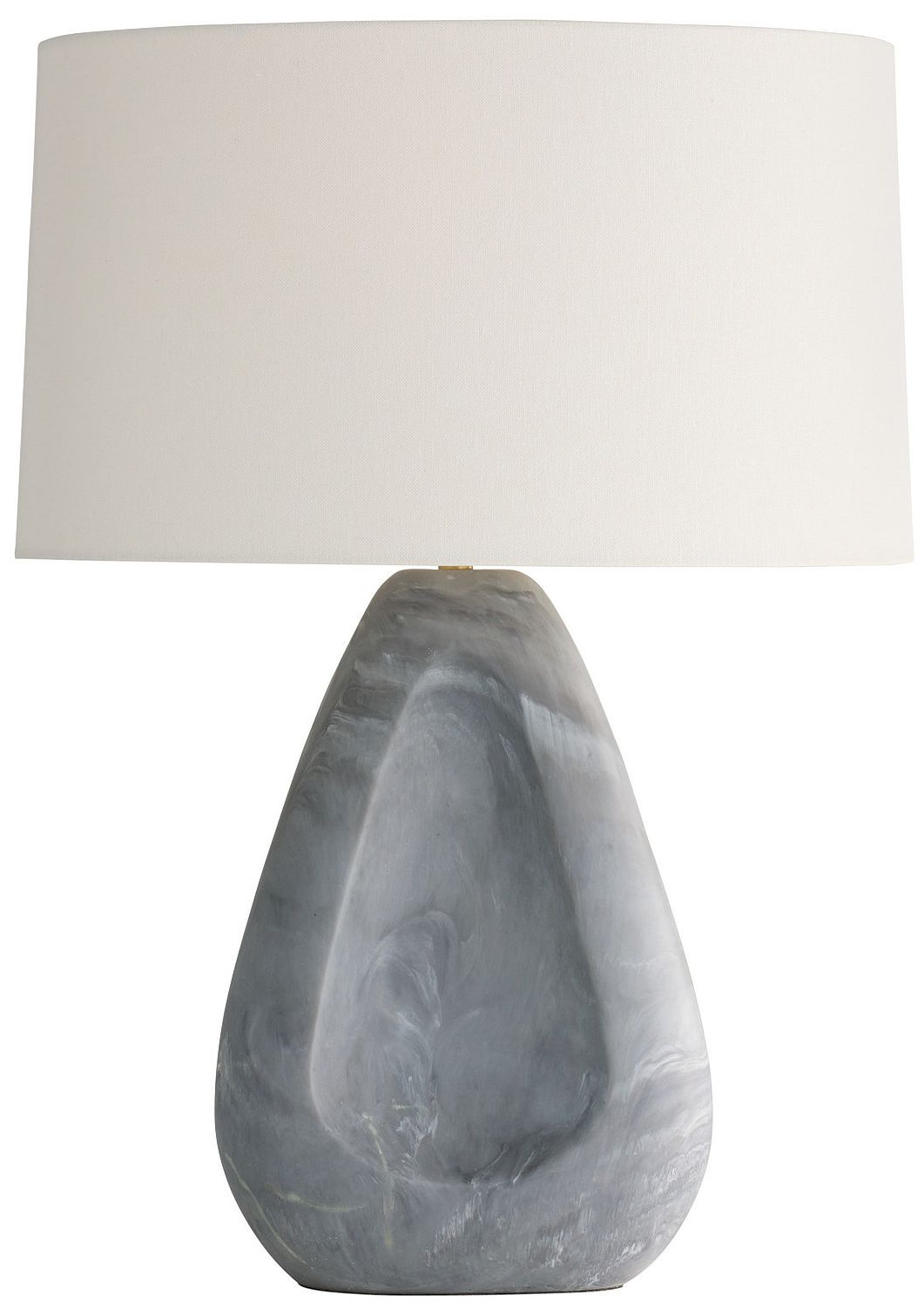 Image 2 Arteriors Nathan Resin Lamp Glacier Swirl more views
