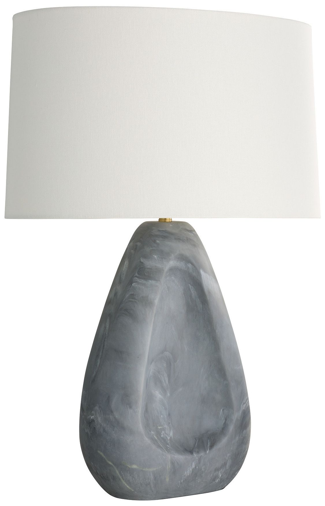Image 4 Arteriors Nathan Resin Lamp Glacier Swirl more views
