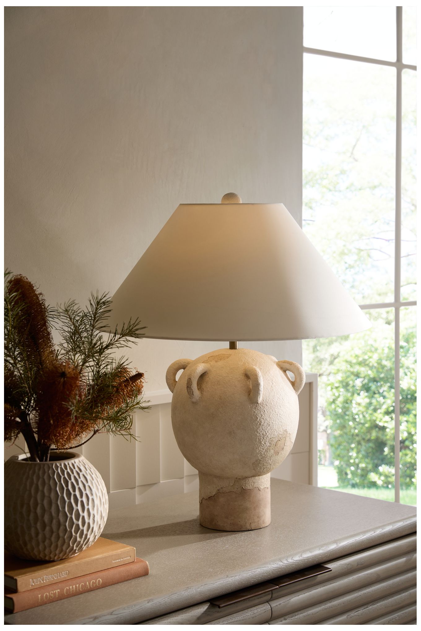 Arteriors Neela Terracotta Lamp Tuscan Wash