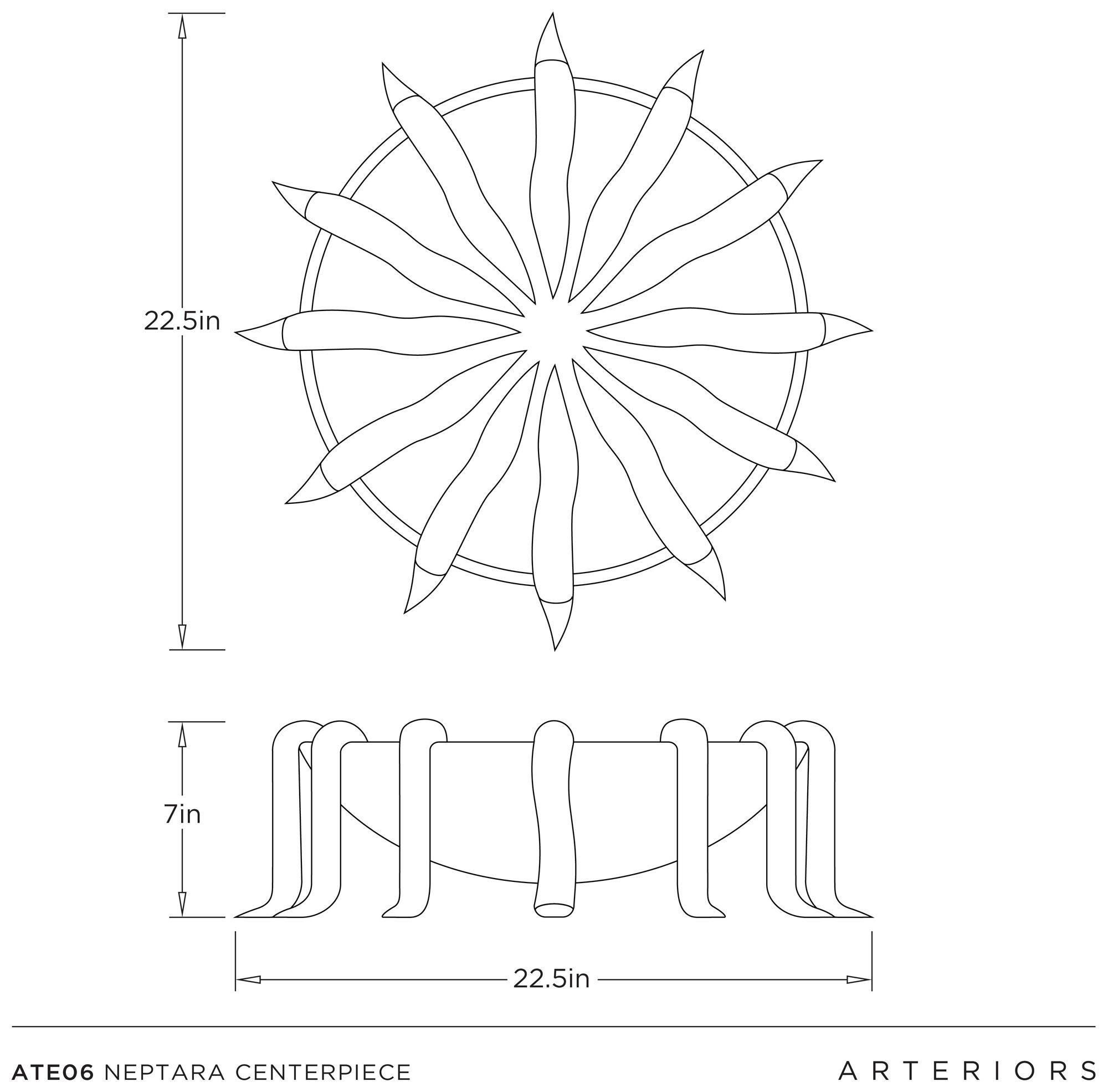 Image 6 Arteriors Neptara Centerpiece Ice Reactive more views