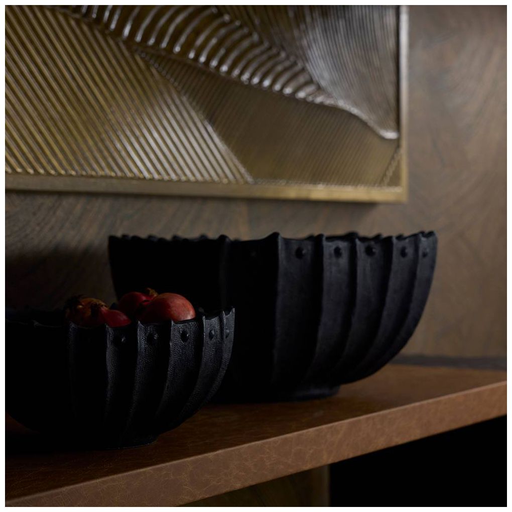 Arteriors Neushoorn Centerpieces, Set of 2 Ebony