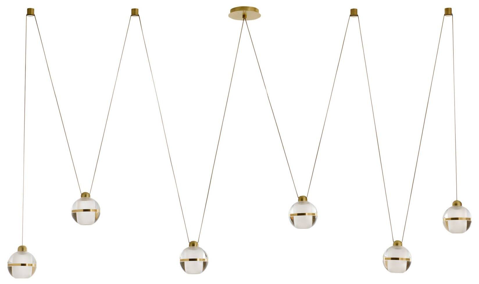 Image 2 Arteriors Noble Multi Drop Chandelier 82" Clear more views