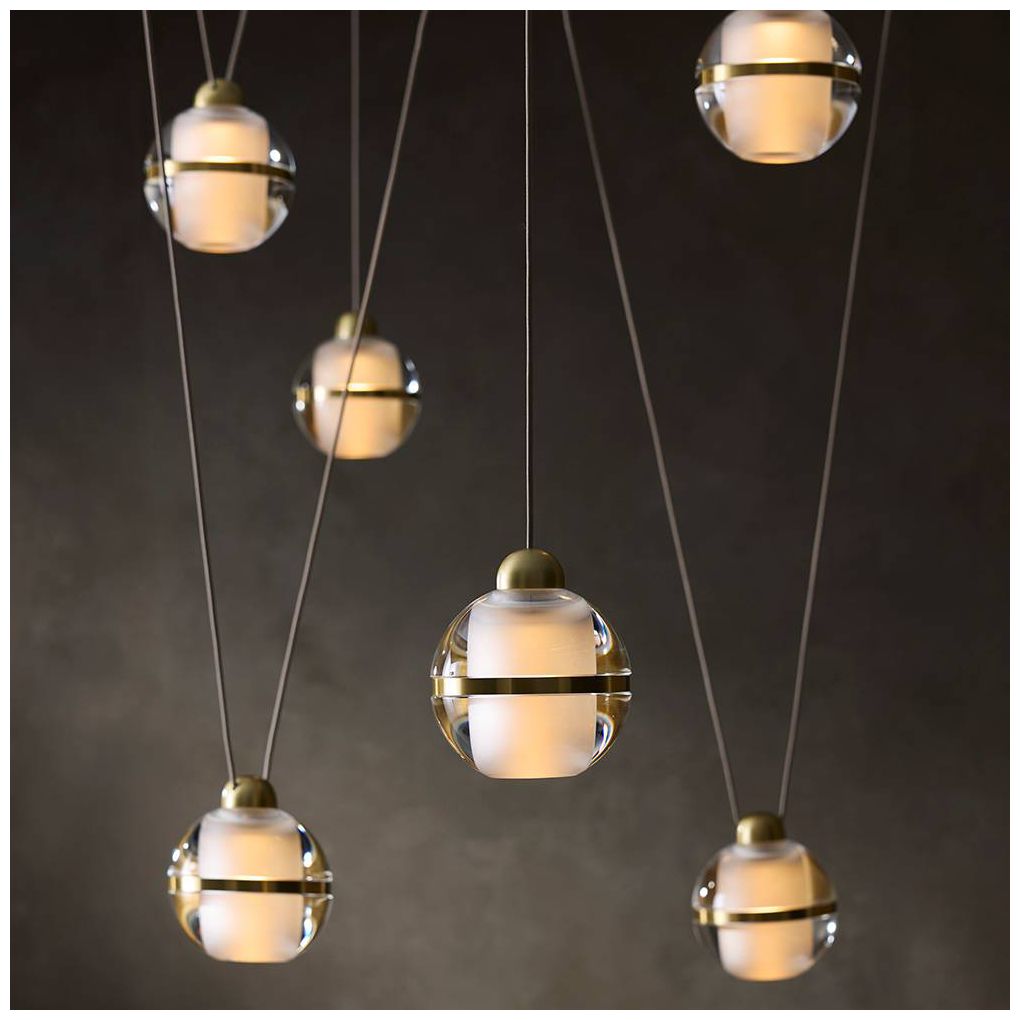 Arteriors Noble Multi Drop Chandelier 82" Clear