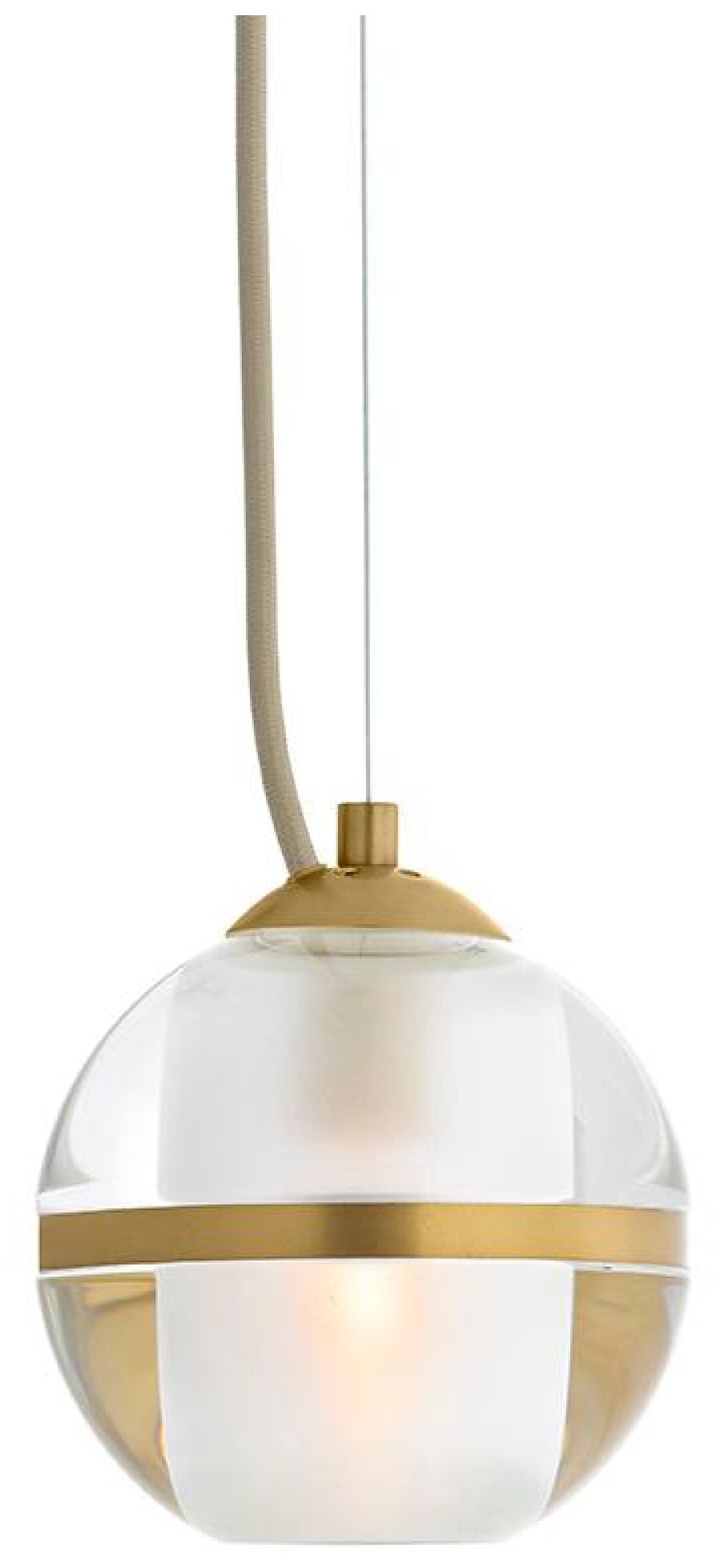 Arteriors Noble Pendant 6" Clear-Gold