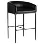 1_Arteriors Osbourne Bar Stool Black Leather