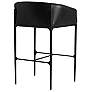 2_Arteriors Osbourne Bar Stool Black Leather more views