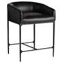1_Arteriors Osbourne Counter Stool Black Leather