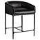 Arteriors Osbourne Counter Stool Black Leather