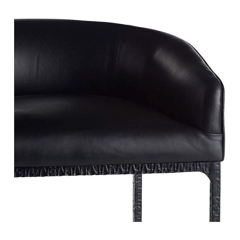 Image 4 Arteriors Osbourne Counter Stool Black Leather more views