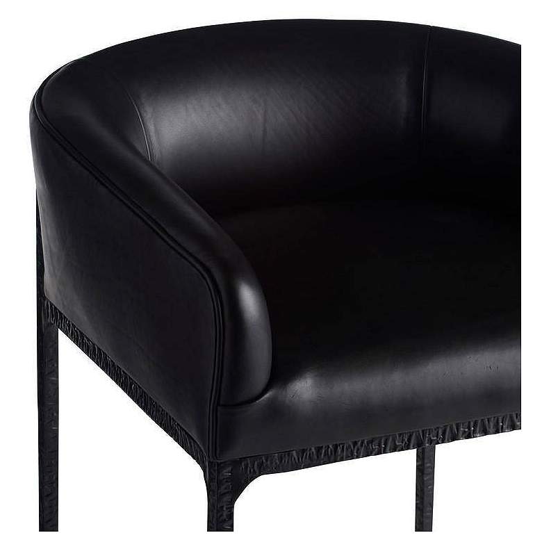 Image 5 Arteriors Osbourne Counter Stool Black Leather more views