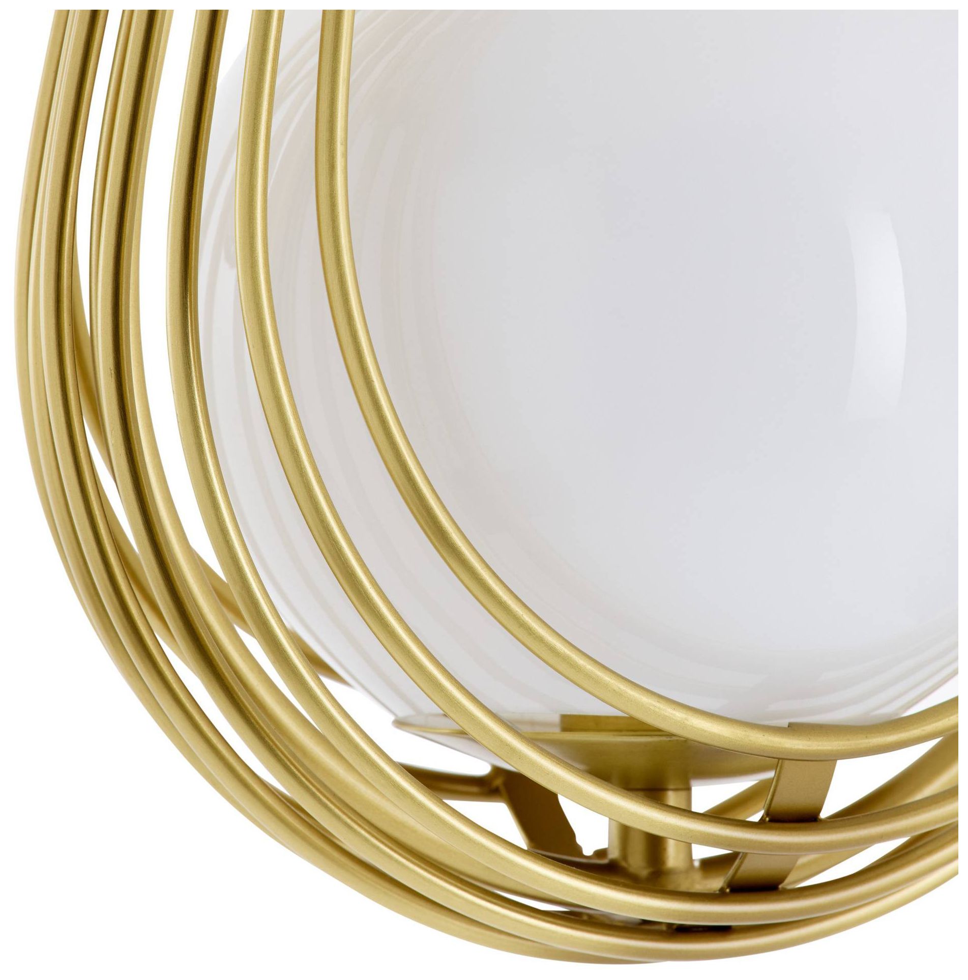Arteriors Ova Multi Drop Chandelier 38.5" Antique Brass