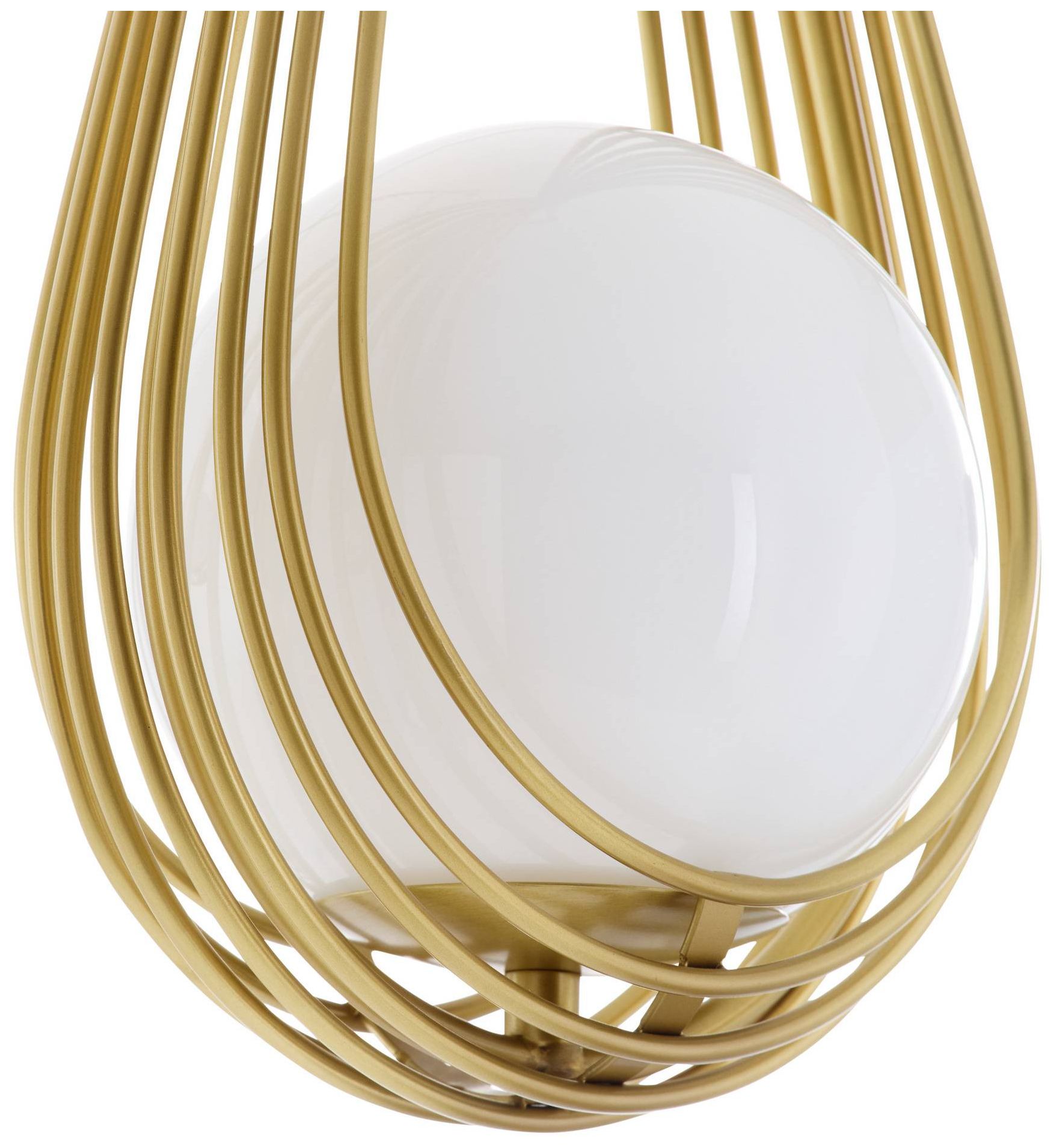 Arteriors Ova Multi Drop Chandelier 38.5" Antique Brass