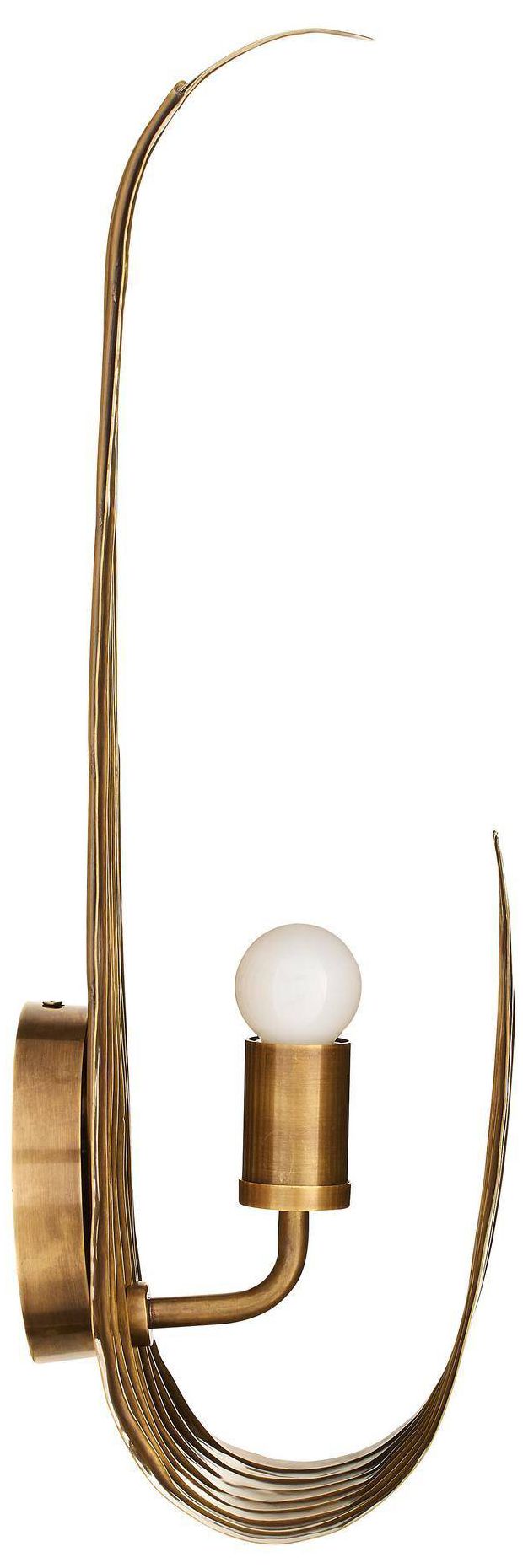 Image 5 Arteriors Palmira Wall Sconce Vintage Brass more views