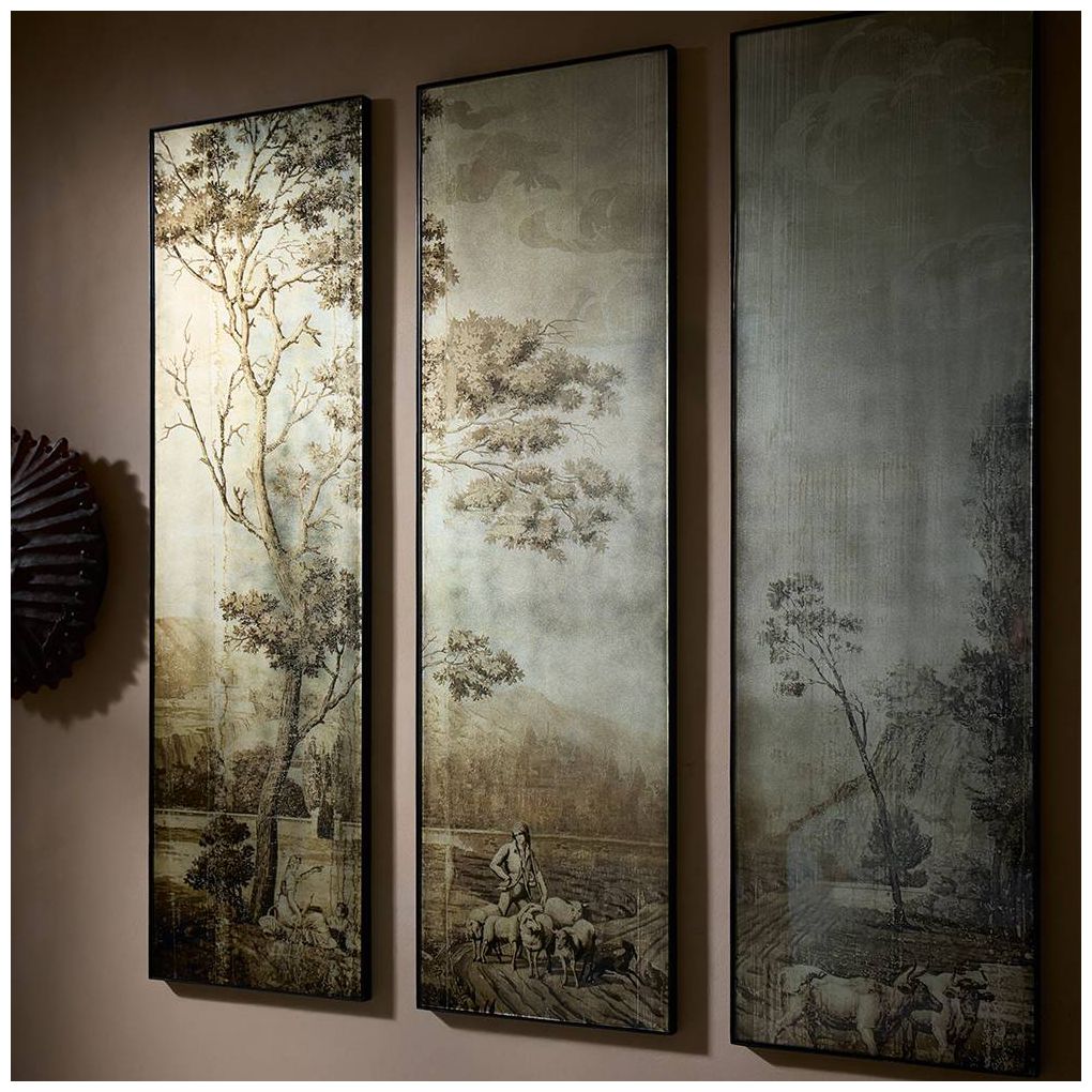 Arteriors Pastorale Wall Plaques, Set of 3 Bronze