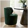 1_Arteriors Poppy Chair Forest Velvet Champagne Swivel Forest Velvet