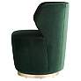 3_Arteriors Poppy Chair Forest Velvet Champagne Swivel Forest Velvet more views