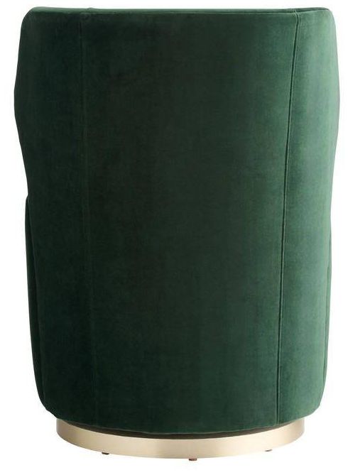 Image 4 Arteriors Poppy Chair Forest Velvet Champagne Swivel Forest Velvet more views