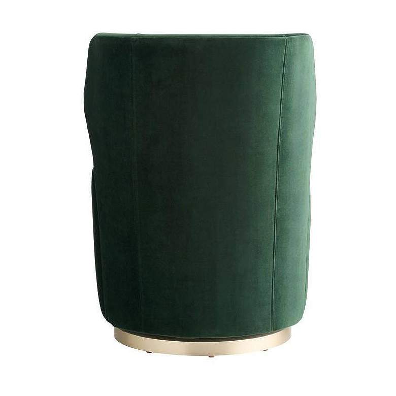 Image 4 Arteriors Poppy Chair Forest Velvet Champagne Swivel Forest Velvet more views