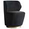 Arteriors Poppy Chair Midnight Grey Performance Velvet Midnight Grey
