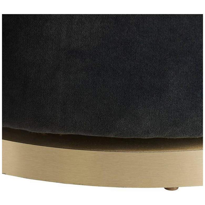 Image 7 Arteriors Poppy Chair Midnight Grey Performance Velvet Midnight Grey more views