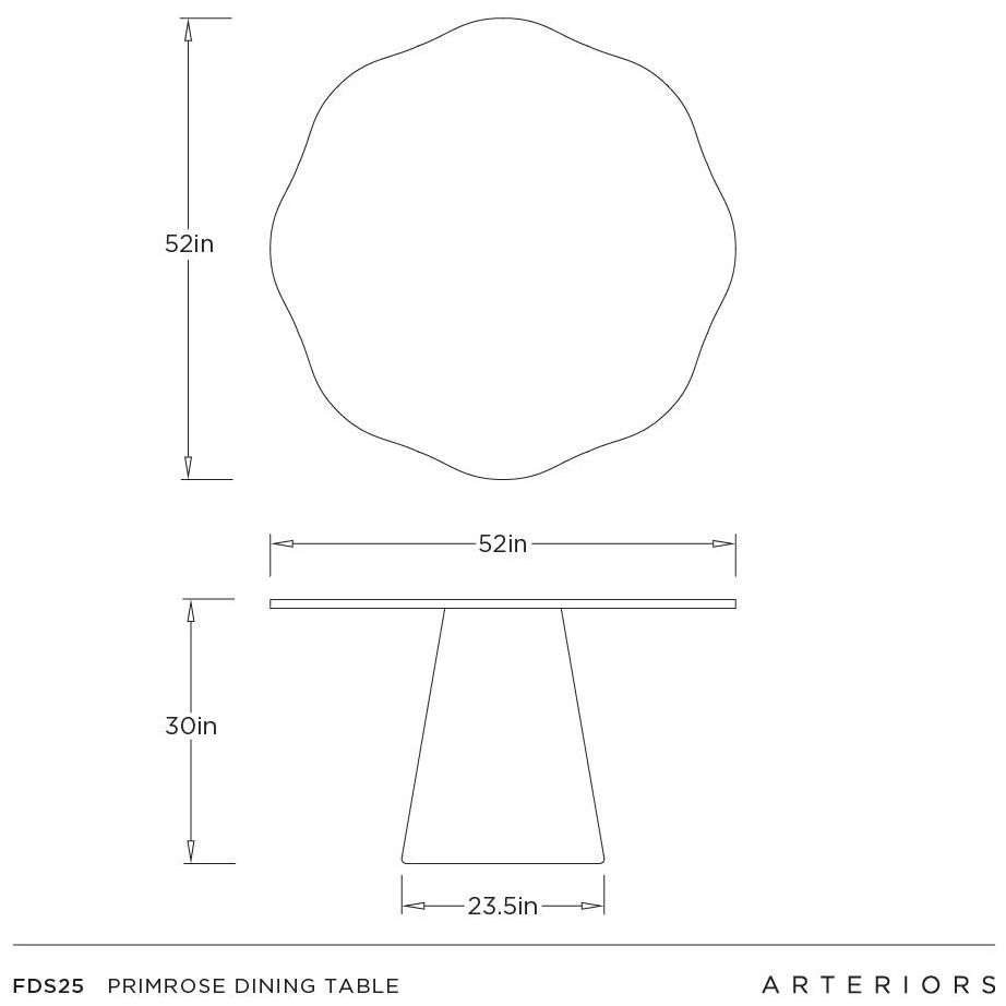 Image 6 Arteriors Primrose Dining Table Sahara Faux Marble more views