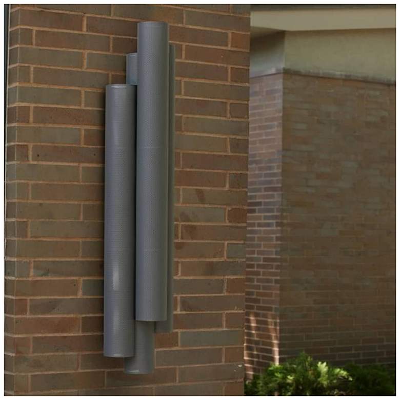 Image 1 Arteriors Punch Oversized Outdoor Sconce 48.5" Marine Grade Aged Graphite