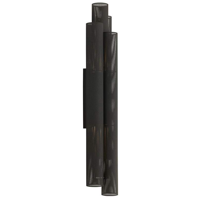 Image 1 Arteriors Punch Oversized Outdoor Sconce Marine Grade Matte Black