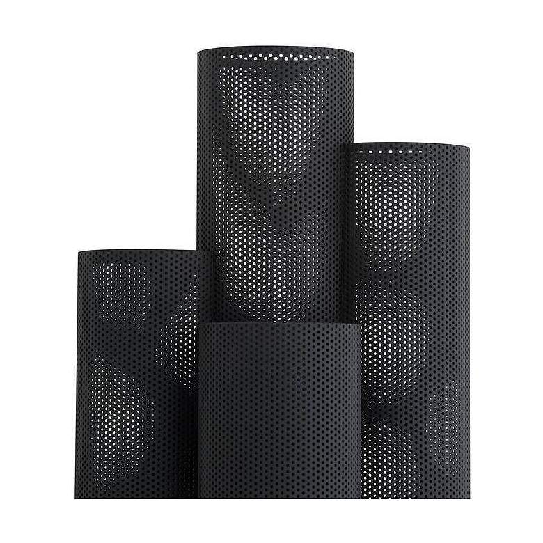 Image 5 Arteriors Punch Oversized Outdoor Sconce Marine Grade Matte Black more views