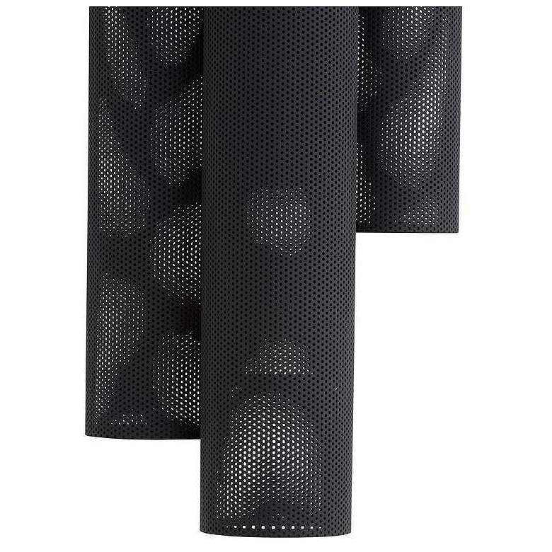 Image 6 Arteriors Punch Oversized Outdoor Sconce Marine Grade Matte Black more views