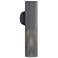 Arteriors Punch Small Outdoor Sconce 18" Marine Grade Aged Graphite