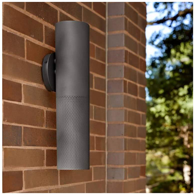 Image 1 Arteriors Punch Small Outdoor Sconce 18" Marine Grade Aged Graphite