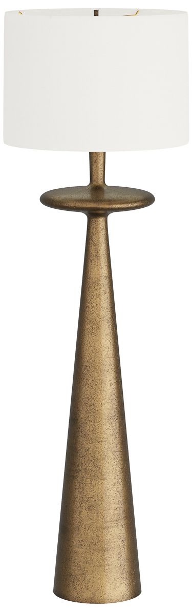 Image 2 Arteriors Putney Floor Lamp Antique Brass more views