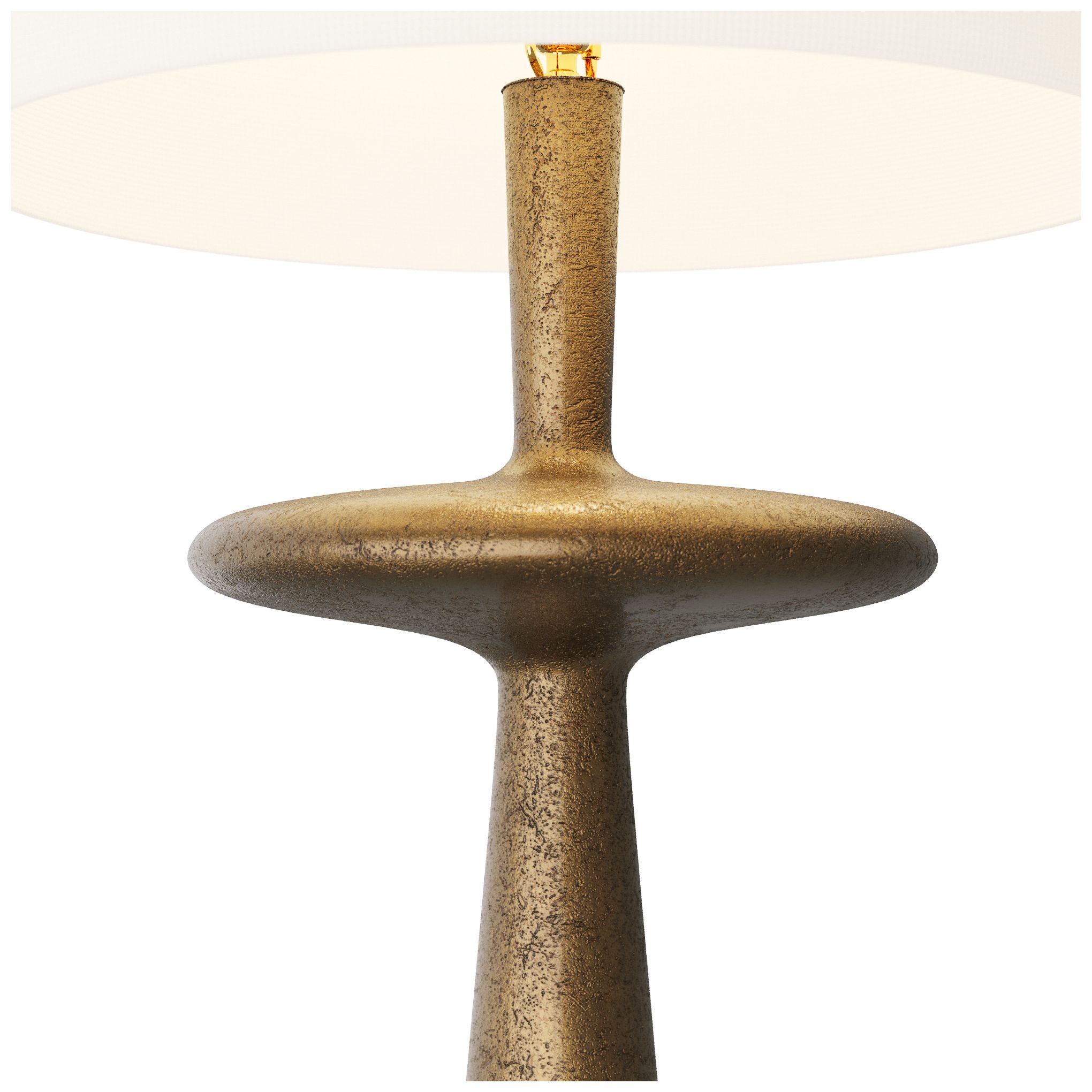 Image 6 Arteriors Putney Floor Lamp Antique Brass more views
